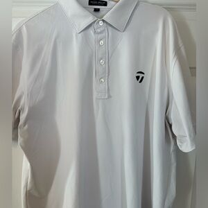Peter Millar x TaylorMade White Polo Shirt